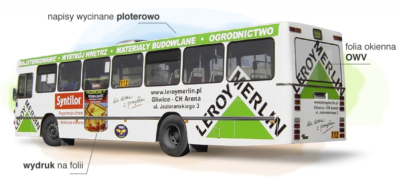 reklama na autobusie - Gliwice